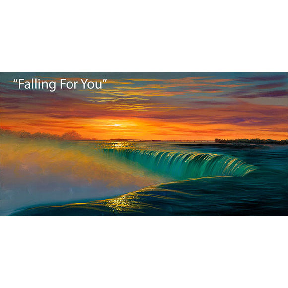 Falling For You - Epic Waterfall Oil Painting | Walfrido
