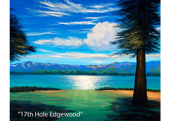 17th Hole Edgewood - Mountain Landscape Oil Painting | Walfrido