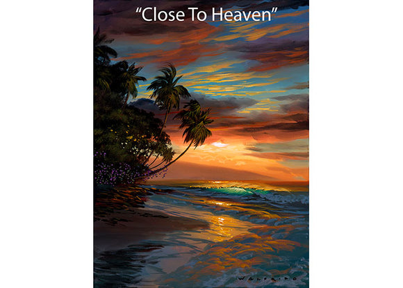 Close To Heaven - Tropical Seascape Oil Painting | Walfrido