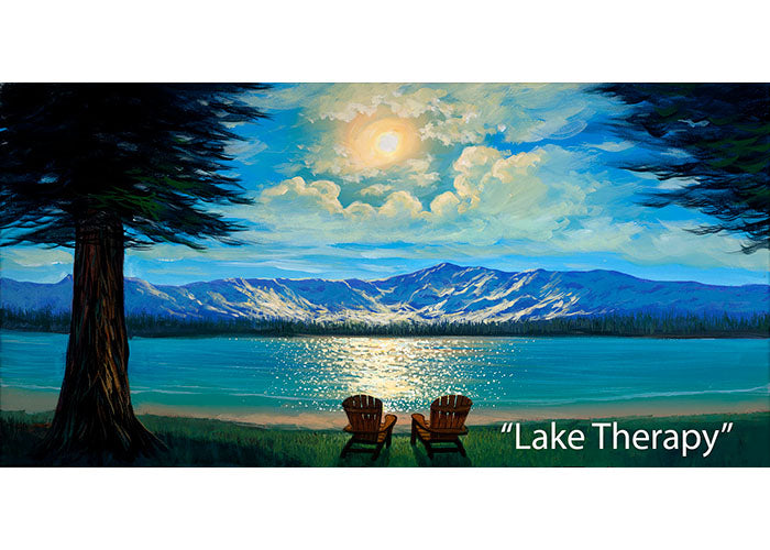 Lake Therapy - Lake Tahoe Landscape Oil Painting | Walfrido