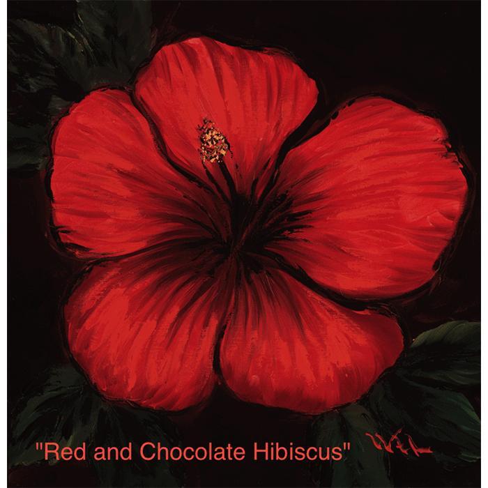 Red and Chocolate Hibiscus
