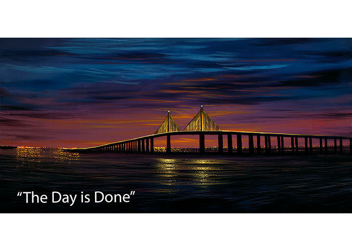 The Day is Done - Nightscape Oil Painting | Walfrido