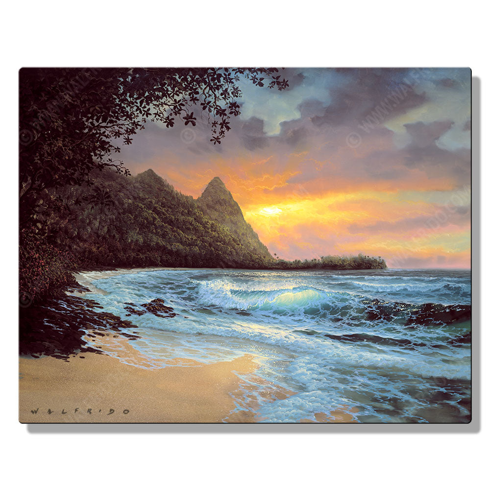 Bali Hi, Open Edition Metal Print by Tropical Hawaii Artist Walfrido