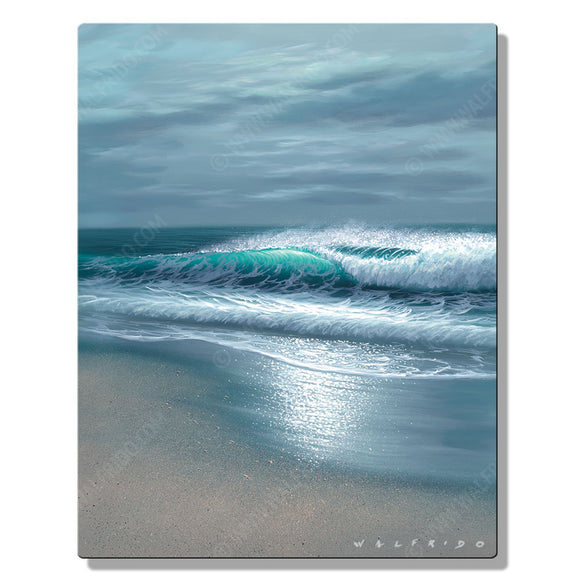 Coastal Greys, Open Edition Metal Print by Tropical Hawaii Artist Walfrido