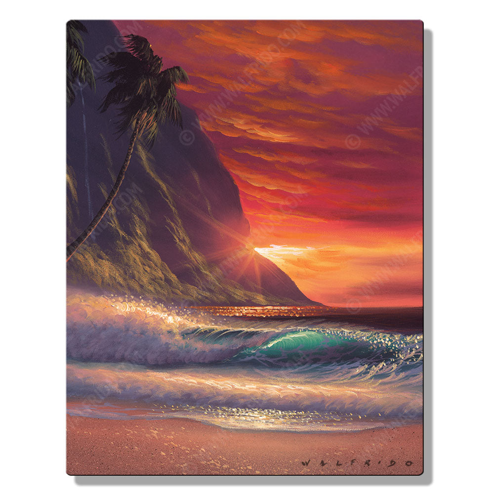 State of Love, Open Edition Metal Print by Tropical Hawaii Artist Walfrido