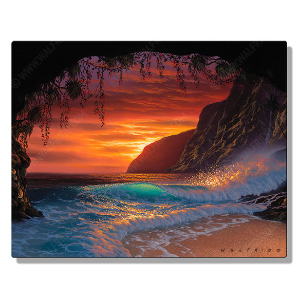 The Color of Memories, Open Edition Metal Print by Tropical Hawaii Artist Walfrido