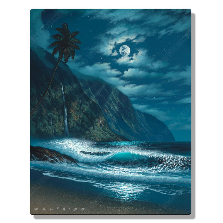 Worthy of Reflection, Open Edition Metal Print by Tropical Hawaii Artist Walfrido