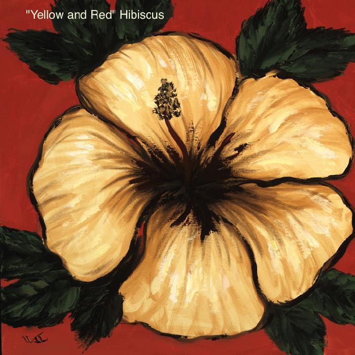 Yellow and Red Hibiscus